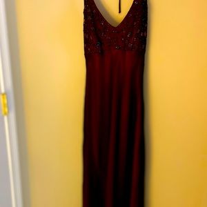 Wine colored prom dress- small 5/6